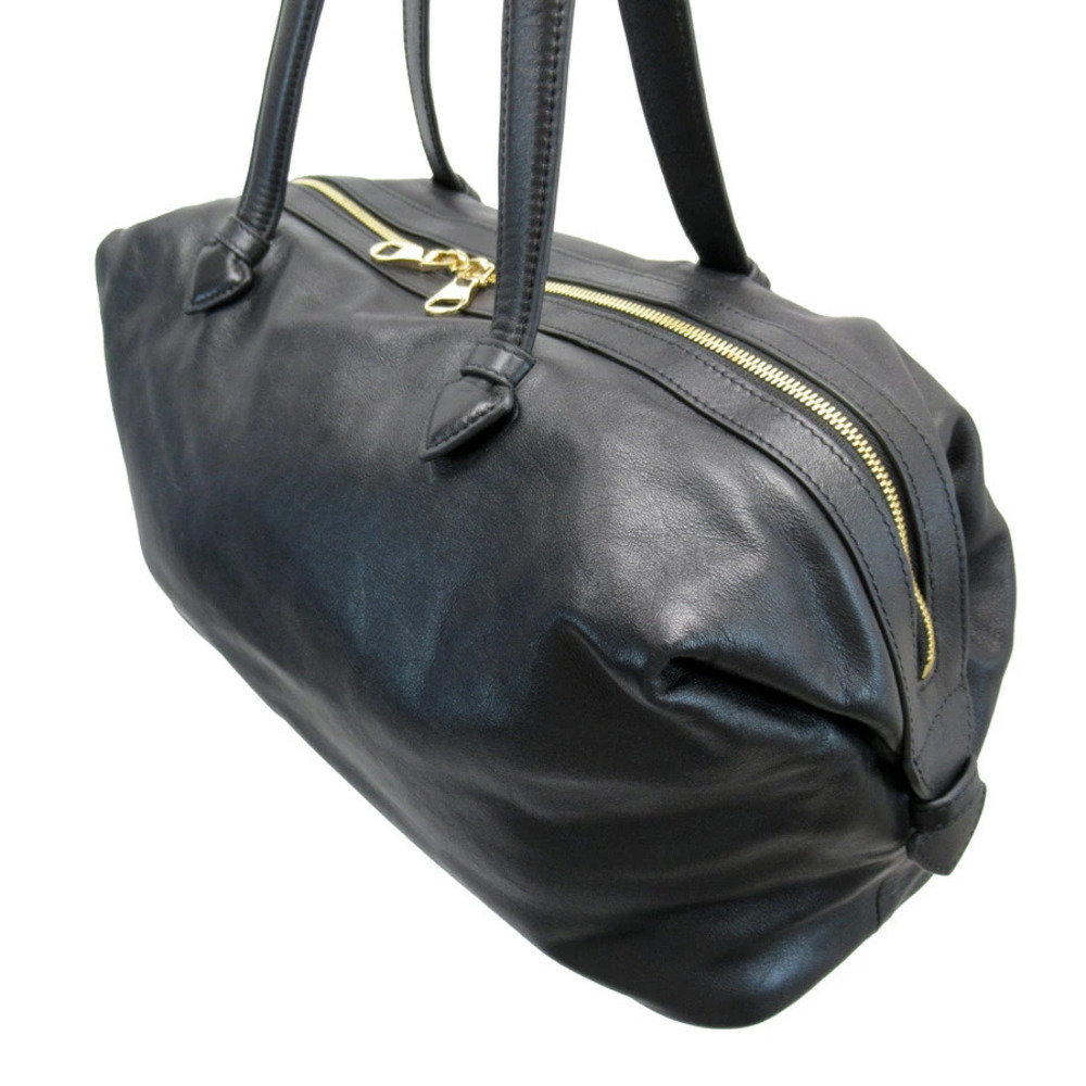 Loewe Heritage Tote bag black leather embossed logo - Picture 3 of 3